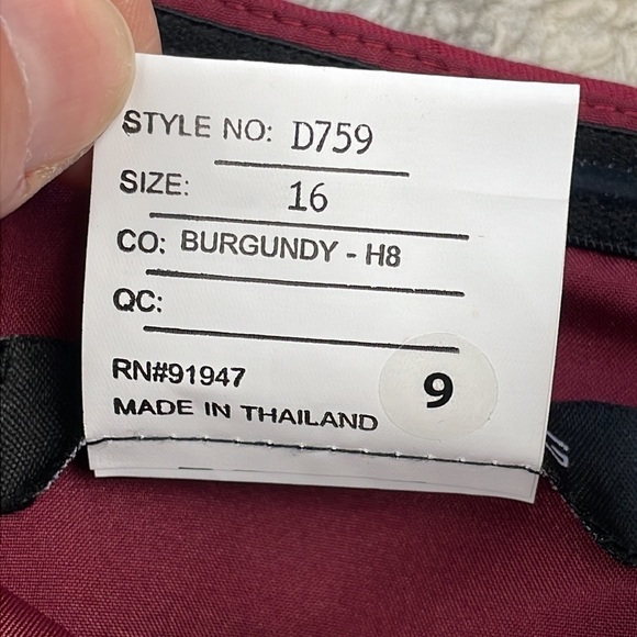 NWT Alfred Sung Strapless High Low Ballgown Bridesmaid Dress Burgundy Sz 16 - Picture 10 of 11